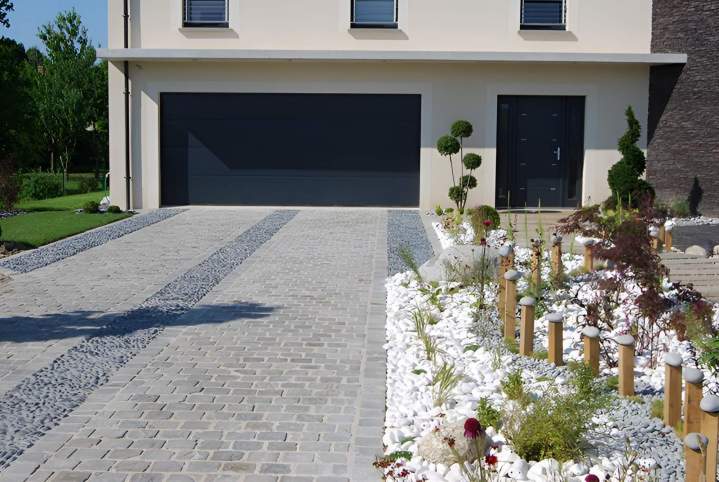 Pavage entrée de garage Pithiviers